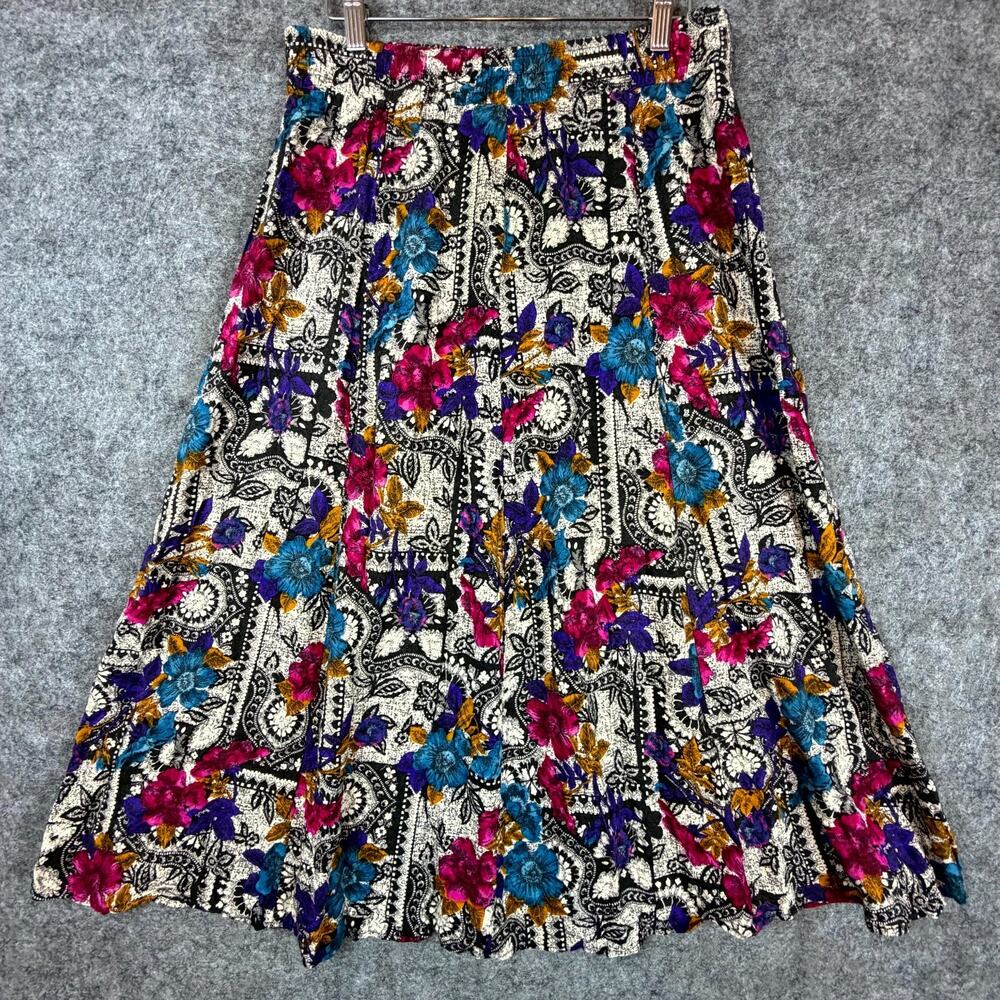 Vintage Norton McNaughton Skirt Womens 14 Artsy Indie Sleaze Boho Tapestry